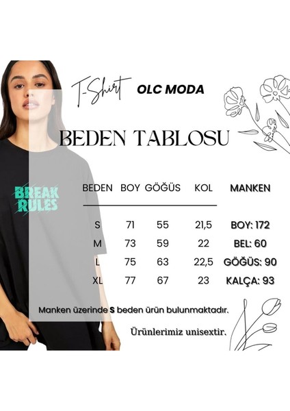 Siyah Los Angeles Yazılı Tasarım Baskılı Bisiklet Yaka Pamuklu Oversize Kadın Erkek/unisex T-Shirt modelleri