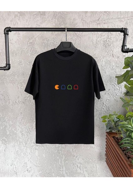 Pac-Man Tasarımlı T-Shirt