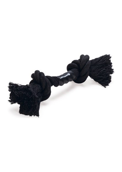 Beeztees Köpek Oyuncağı, Çift Düğümlü Diş Ipi, Pamuk Iplerden, Siyah, 20X6X4,5CM, 71GR