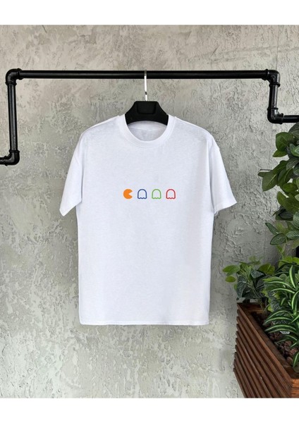 Pac-Man Tasarımlı T-Shirt