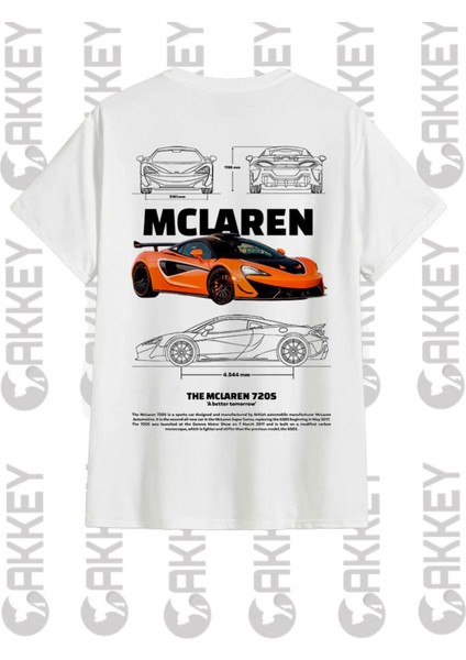 Mclaren Baskılı Oversize T-Shirt