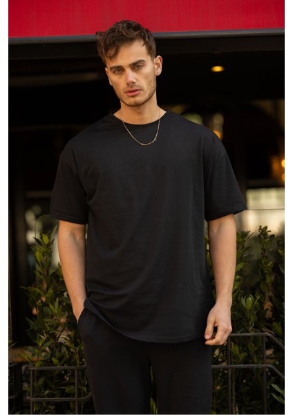 Basic Oversize T-Shirt Siyah 30160002 fiyatları