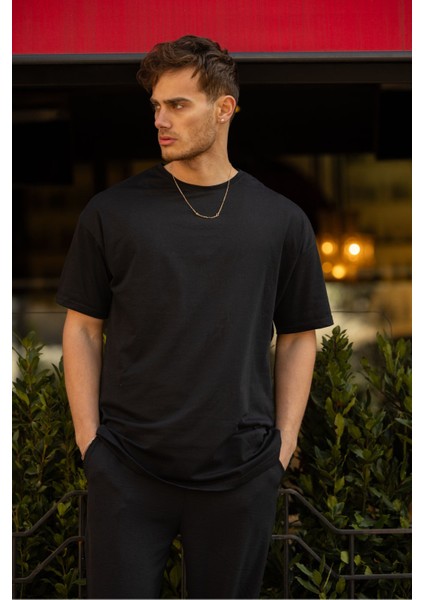 Basic Oversize T-Shirt Siyah 30160002 modelleri