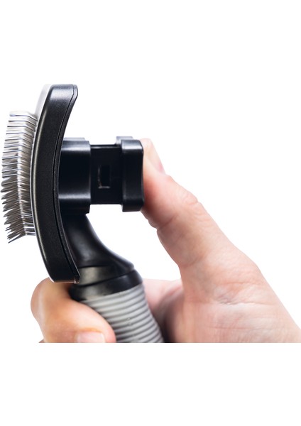 Beeztees Uzun Tüylü Köpek Tarağı, Bas-Çek Birikmiş Tüyleri Kolay Sıyırma, Siyah, 19X10,5X5CM indirimleri