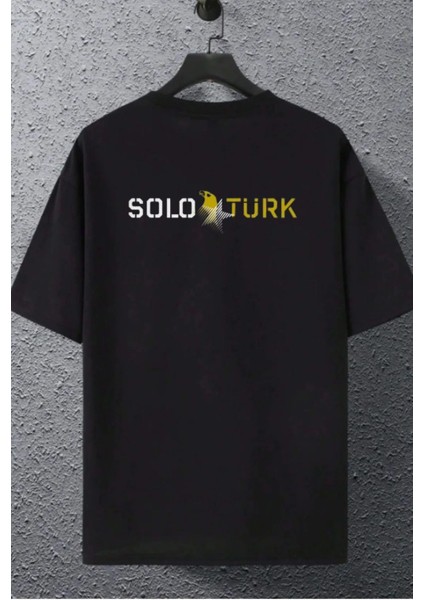 Tasarım Solotürk Baskılı Oversize %100 Pamuk T-Shirt