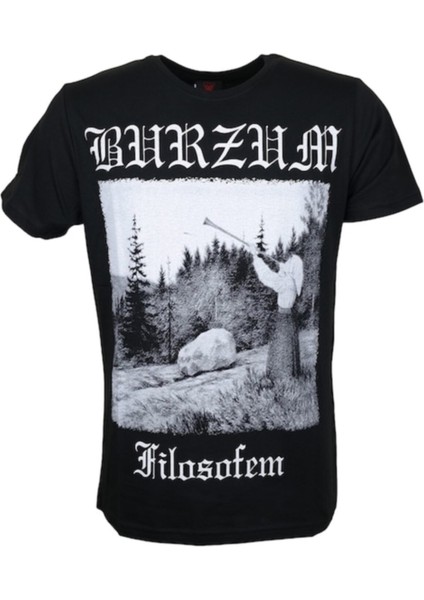 Burzum Aske Metal Band Baskılı Penye Tişört