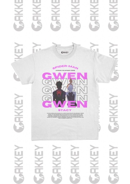 Spiderman&gwen Baskılı Oversize Sevgili Couple T-Shirt Modelleri modelleri