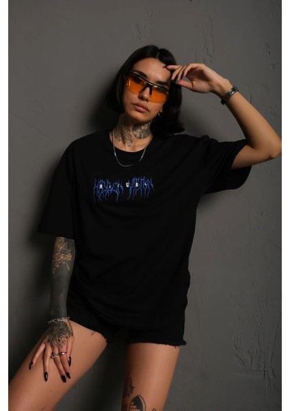 Unisex Siyah Metallica And Justice For All Baskılı Tshirt