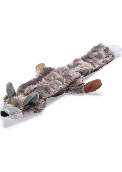 Beeztees Köpek Oyuncağı, Sesli, Tilki, Peluş, Gri, 30X13X2,5CM