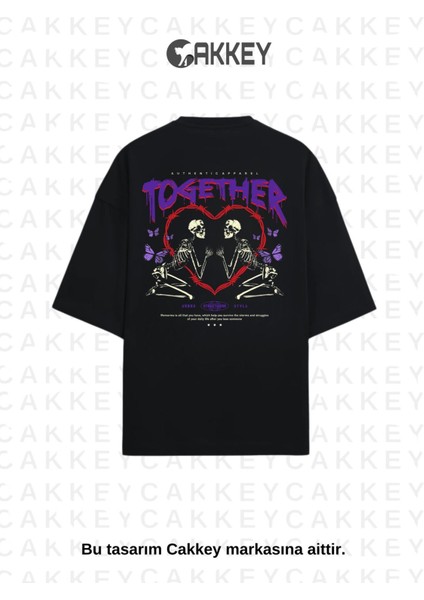 Unisex Oversize Baskılı T-Shirt