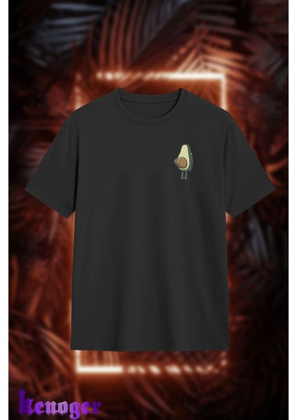 Oversize - Avokado Baskılı T-Shirt