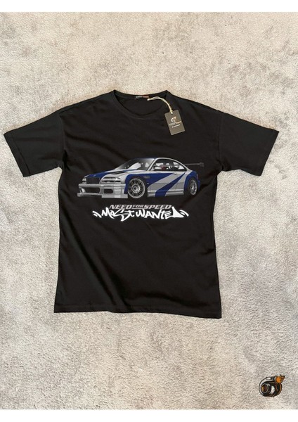 Need For Speed Most Wanted Bmw M3 E46 Gtr Dijital Baskılı T-Shirt