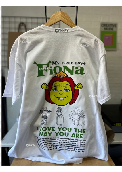 Trend 14 Şubat Sevgililer Günü Fiona&shrek-Eşek Baskılı Couple Çift Sevgili T-Shirt modelleri