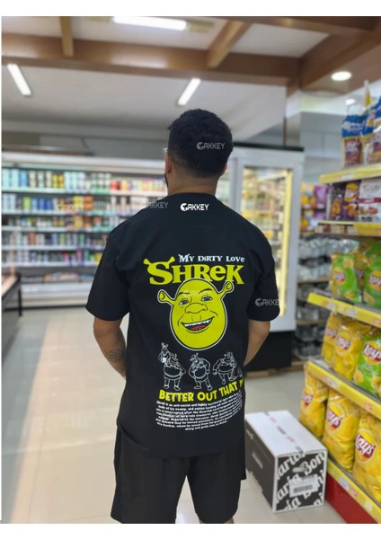 Trend 14 Şubat Sevgililer Günü Fiona&shrek-Eşek Baskılı Couple Çift Sevgili T-Shirt fırsatları