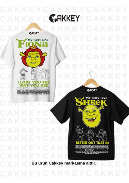 Trend 14 Şubat Sevgililer Günü Fiona&shrek-Eşek Baskılı Couple Çift Sevgili T-Shirt indirimleri