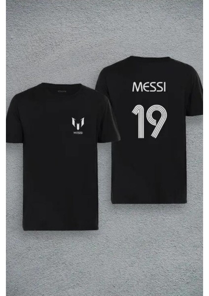 Messi Tasarım Baskılı Oversize Kısa Kol %100 Pamuk T-Shirt