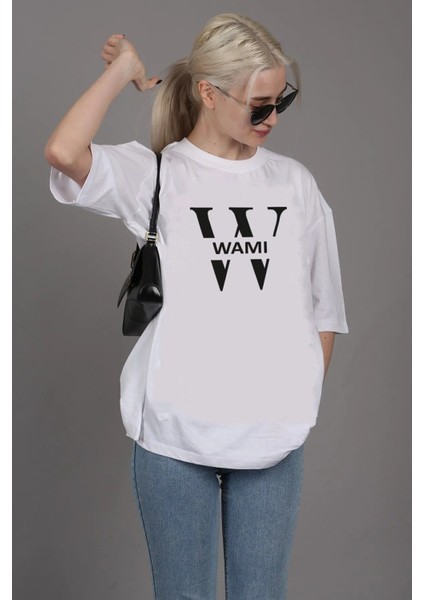 Unisex Wami Logolu Oversize Boyfriend T-Shirt