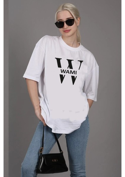 Unisex Wami Logolu Oversize Boyfriend T-Shirt fiyatları