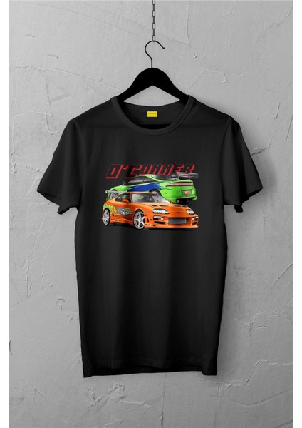 Toyota Supra Design Tshirt , Premium, Çatlama Solma Yapmaz / Otomobil