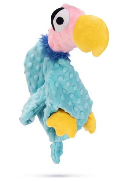 Beeztees Köpek Oyuncağı, Papağan, Peluş, Turkuaz, 38X15X10CM