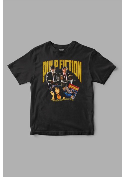 Pulp Fiction Retro Baskılı Tişört