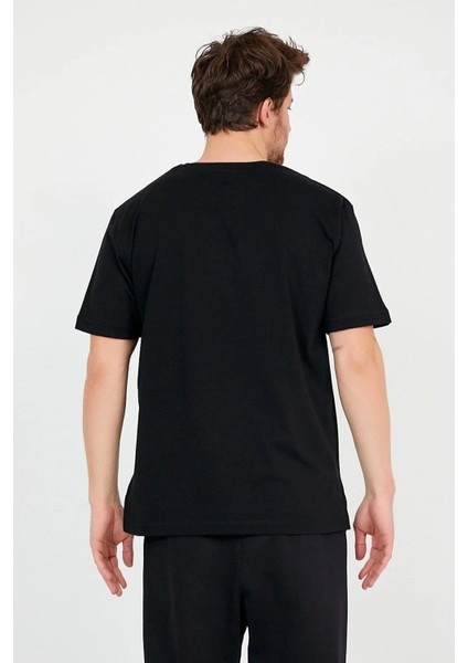 Önü Aslan Baskılı Oversize Siyah T-Shirt fiyatları