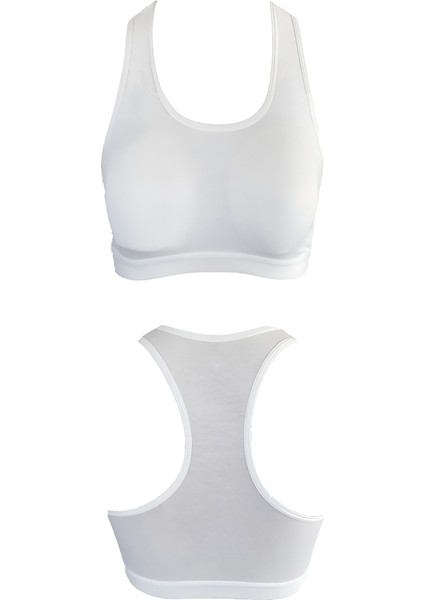 Genç Kız Pamuklu Likralı Yarım Atlet Sporcu Sütyeni 6'lı Paket fırsatları