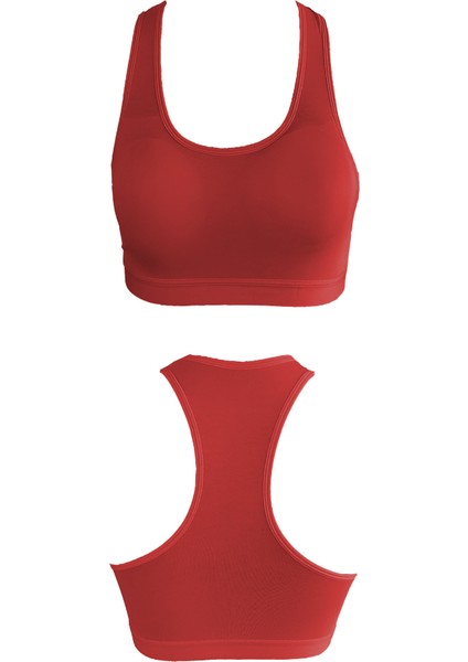 Genç Kız Pamuklu Likralı Yarım Atlet Sporcu Sütyeni 6'lı Paket fırsatları