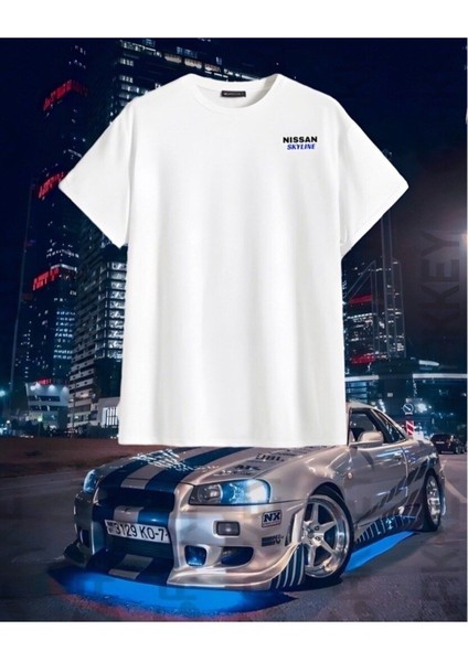 Hızlı ve Öfkeli Nissan Skyline Gtr R34 Baskılı Oversize T-Shirt fiyatları