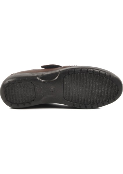 Siyah Deri Cırtlı Anatomik Kadın Casual Ayakkabı 42633 Z indirimleri