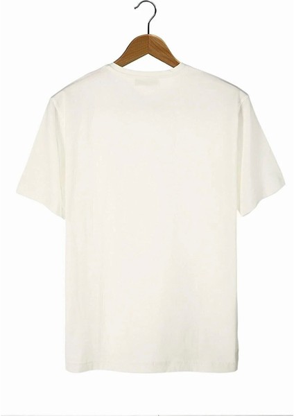 Hunors - Unisex Önü Iskambil Kağıdı Baskılı Bisiklet Yaka Oversize T-Shirt fiyatları