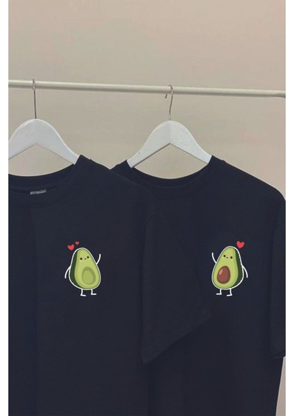 Sevgili Kombini Çift Unisex Oversize Baskılı T-Shirt