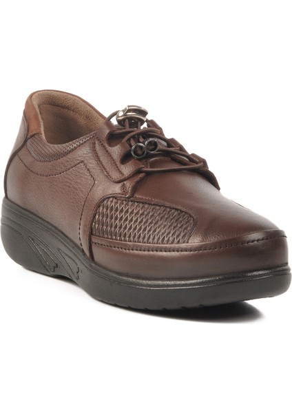 Siyah Deri Anatomik Kadın Casual Ayakkabı 42632 Z modelleri