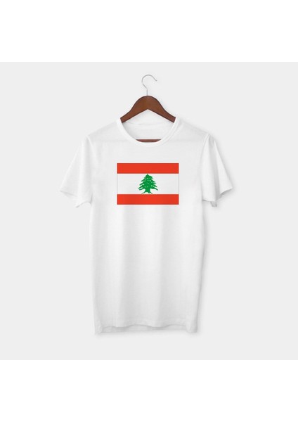 Lübnan Bayrağı Baskılı Tişört