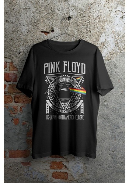 Pink Floyd Dark Side Europe Baskılı Owersize Tshirt