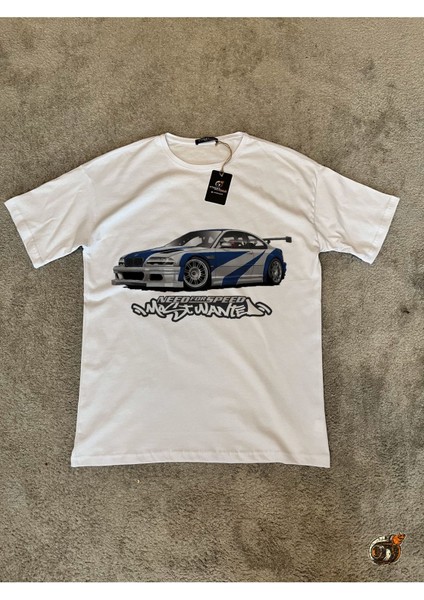 Need For Speed Most Wanted Bmw M3 E46 Gtr Dijital Baskılı T-Shirt