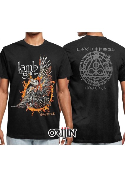 Lamb Of God Ön Arka Baskılı Siyah Erkek Tişört
