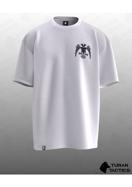 Selçuklu Kartalı Tasarımlı Oversıze Unısex T-Shırt