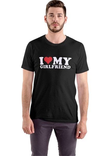 I Love My Girlfriend Çift Tişört Sevgililere Özel Hediyelik Tshirt