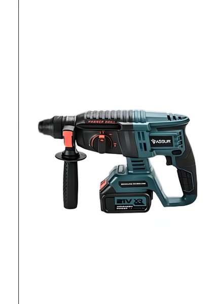 Assur Profesyonel 4'lü Set Şarjlı Delici Kırıcı Hilti 2-26+125MM TAŞLAMA+800NM Somun SÖKME+13MM Darbeli Matkap Mavi