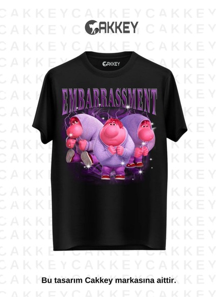 Unisex Ters Yüz Baskılı Oversize T-Shirt