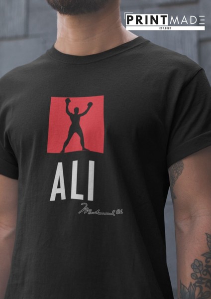 Ali Bisiklet Yaka Yüksek Kalite Baskılı T-Shirt fiyatları