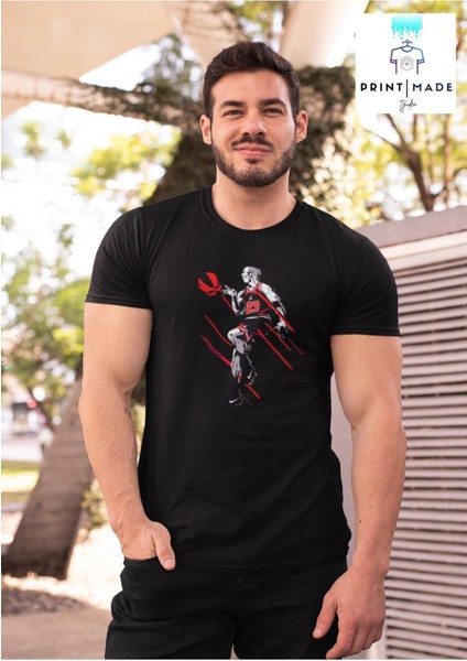 M.jordan Bisiklet Yaka Yüksek Kalite Baskılı T-Shirt