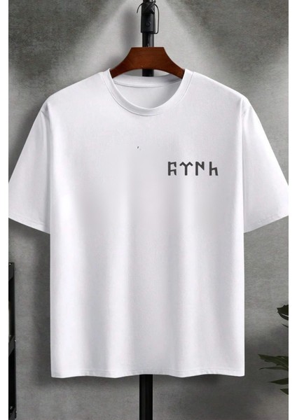Tasarım Ulu Kurt Türk Baskılı Oversize Kısa Kol %100 Pamuk T-Shirt modelleri