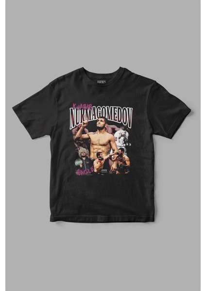 Khabib Nurmagomedov Retro Baskılı Tişört