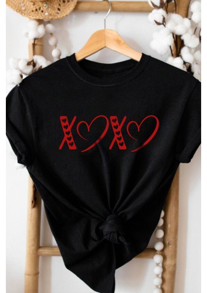 Xoxo Sevgililer Günü Kalp Tişört