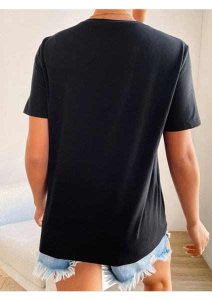 Kadın Kalp Baskılı Oversize T-Sihirt fiyatları