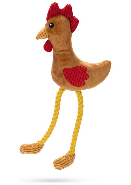 Beeztees Köpek Oyuncağı, Sesli, Horoz, Peluş, Kahverengi, 42X19,5X6CM