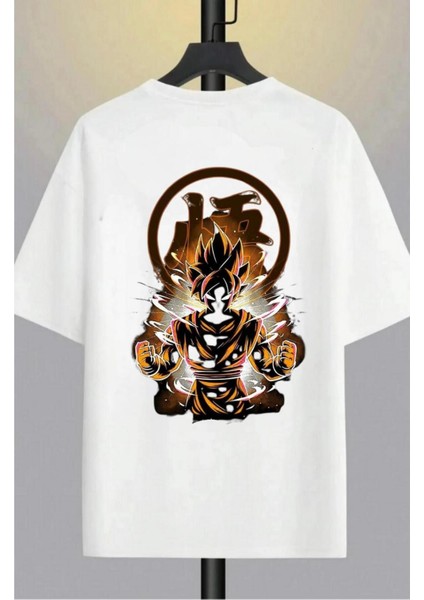 Tasarım Dragon Ball : Son Goku Baskılı Oversize %100 Pamuk T-Shirt