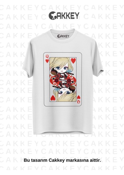 Harley Quinn Card Baskılı T-Shirt